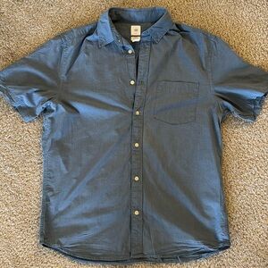 🔵 5 for $15 H&M Blue Casual Button Down Shirt